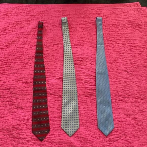 Dior, Ferragamo, Zegna Men ties ( set of 3) - Picture 1 of 10